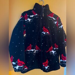 Vintage zip-up fleece jacket